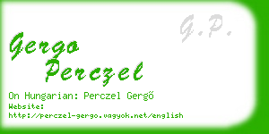 gergo perczel business card